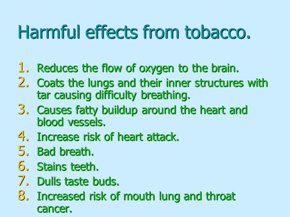A look at the harmful risks of cigarette smoking